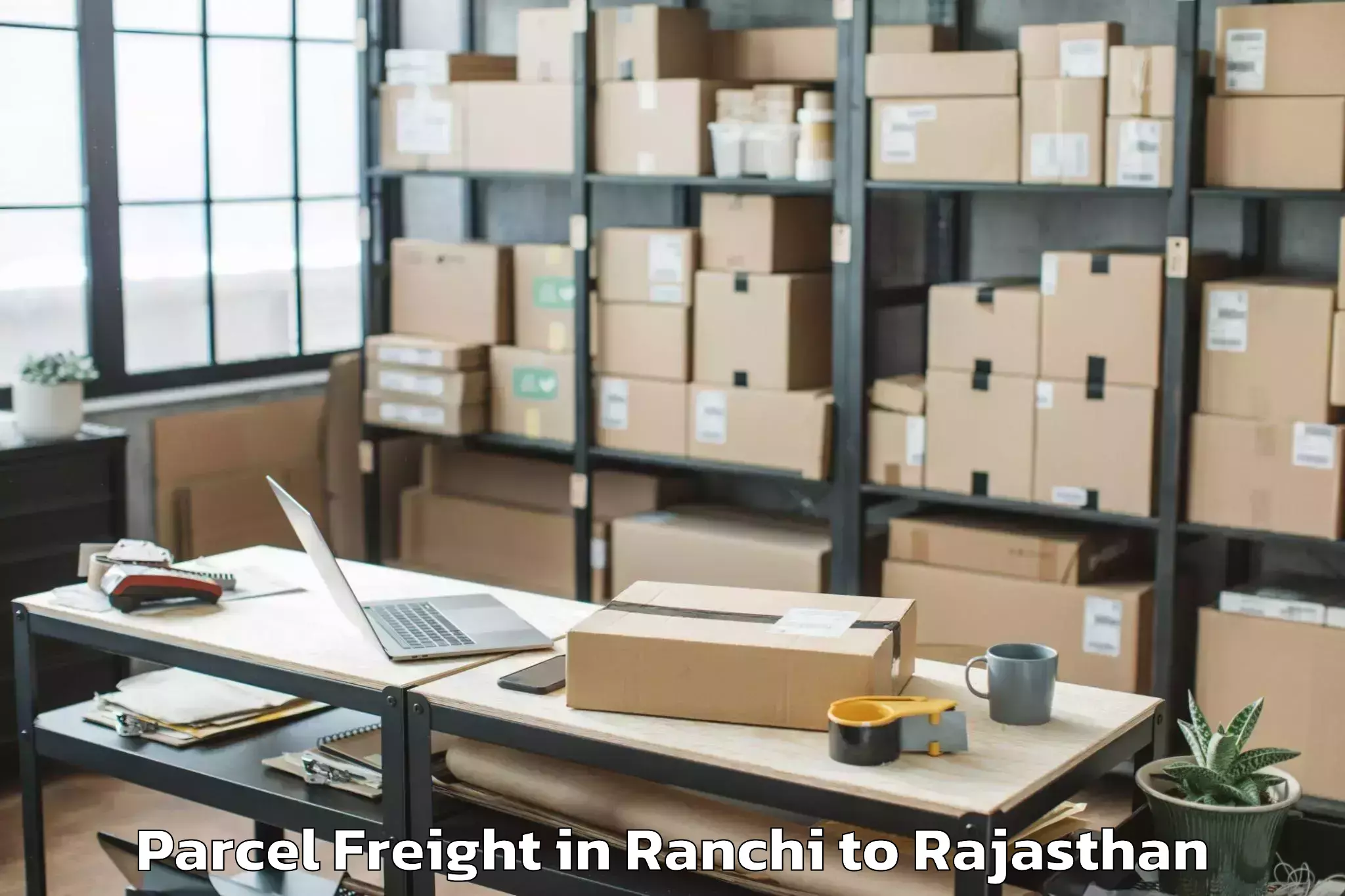 Book Your Ranchi to Khandela Parcel Freight Today